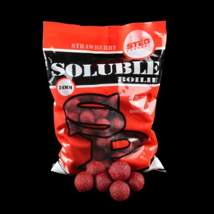 Stég Product Soluble boilie 24 mm Strawberry (eper) 1kg