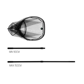   Delphin OMINI Quick merítőháló / 2 részes, 215cm/65x60cm