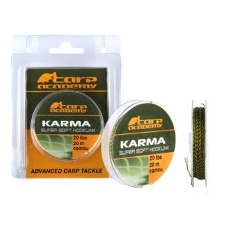 Carp Academy Karma Super soft Hooklin 20m 25lb Camo