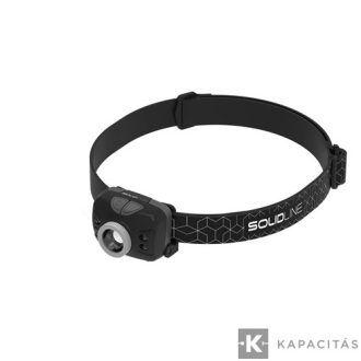   Solidline SH5 fejlámpa 350/220/100/20lm 3AAA, fókusz hand on/off