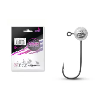   Micro jig fej Delphin BOMB! / 5db (horogméret: 4, súly: 5g)