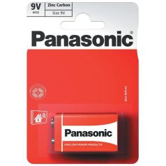 Panasonic Red Zinc 9V cink-mangán tartós elem