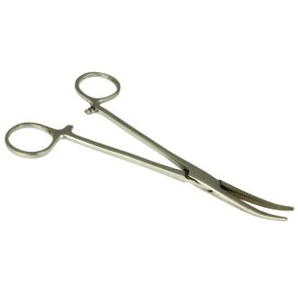 Horogkiszedő csipesz 18cm hajlított (3109)