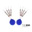 Delphin THE END Volfrám stopper / 24db 2x7mm / G-ROUND