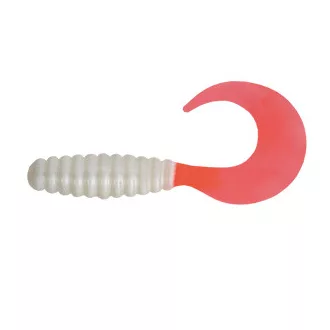   Energofish MANN'S TWISTER 4' CTG PFT 10DB/CS. Gyöngyház fej, piros farok