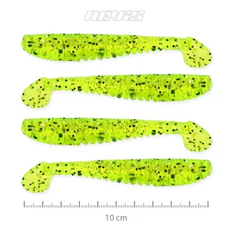 Nevis Impulse Shad 10cm 4db/cs (Poppy Green)