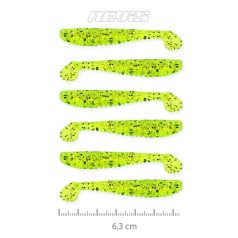 Nevis Vantage Impulse Shad 6,3cm 6db/cs fluo zöld flitter