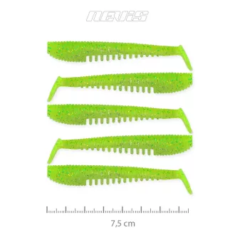 Nevis Impulse Shad 7.5cm 5db/cs (Flash Chartreuse)