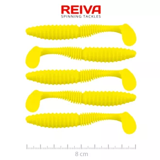Reiva Zander Power Shad 8cm 5db/cs (Lemonade)