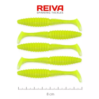 Reiva Zander Power Shad 8cm 5db/cs (Flash Lemonade)