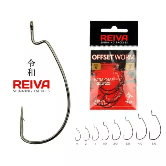 Reiva Offset Worm 4-es horog 5db/cs