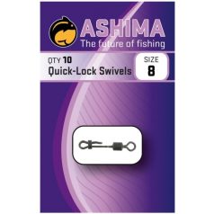 Ashima Quick-lock Swivels Size 8 - gyorskapocs 8-as méret