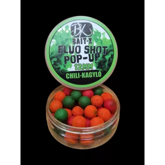 Bait-X Fluo Shot popup chili-kagyló 12mm 30g