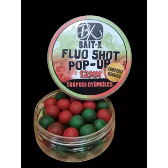   Bait-X Fluo Shot popup trópusi gyümölcs Limited Edition 12mm 30g
