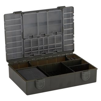   Fox “Loaded” Medium Tackle Box - szerelékes doboz kiegészítőkkel
