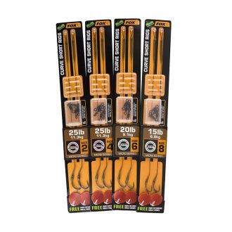 Fox Armapoint Curve short rigs 25lb brown sz 4 x 2