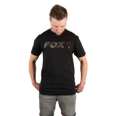 Fox camo/fekete póló XXL