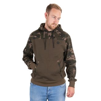 Fox khaki/camo hoody kapucnis pulóver - M