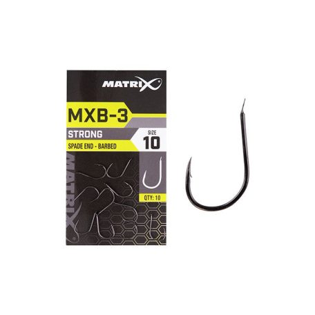 Matrix MXB-3 lapkás erős szakállas horog 16-es