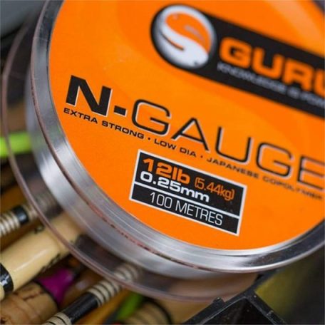 Guru N-Gauge 7 lb (3,18 kg) 0,19 mm monofil zsinór (GNG19)