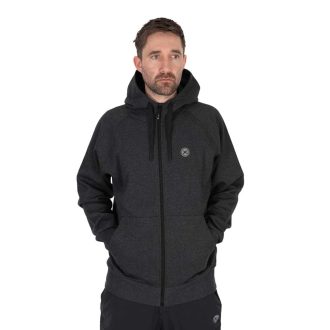 Matrix Charcoal Marl Zip Hoody pulóver - S