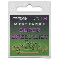 Drennan Super Specialist micro barbed horog 8-es