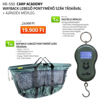   Wayback lebegő pontymérő szák táskával + ajándék mérleg (5122-200 + 8303-040)