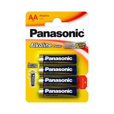 Panasonic Alkaline Power AA 4