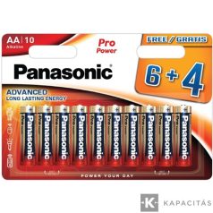   Panasonic LR6PPG/10BW 6+4F PR 1,5V AA ceruzatartós alkáli elem 10 db/cs.