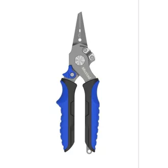  Mustad 7.5" 420 Stainless Steel, Tungsten Braid Cutter Blue - Wolfram zsinórvágó olló