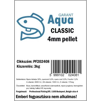 Profishing Aqua Garant Classic pellet 4mm/3kg