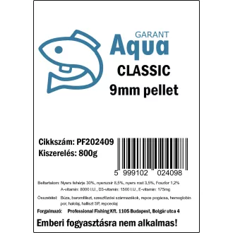 Profishing Aqua Garant Classic pellet 9mm/800g
