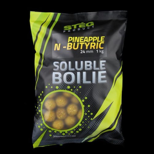 Stég Product Soluble boilie 24mm Pineapple-n-butyric (ananász-vajsav)1kg
